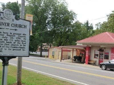 Red River Church Marker image. Click for full size.