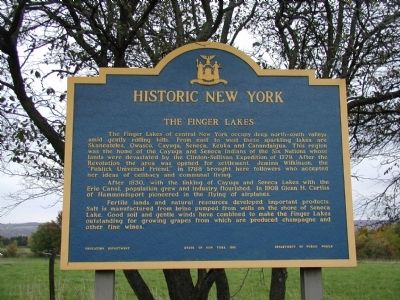 Historic New York - Finger Lakes Marker image. Click for full size.