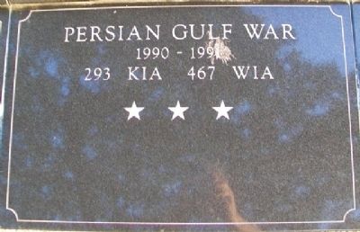 War Memorial Persian Gulf Marker image. Click for full size.