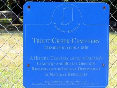 Trout Creek Cemetery Marker image. Click for full size.