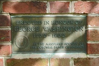 George Washington Marker in 1932 Commemorative Wall image. Click for full size.