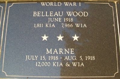 War Memorial Belleau Wood - Marne Marker image. Click for full size.