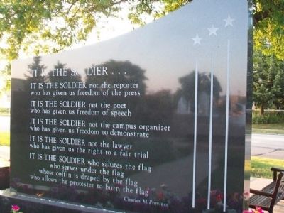 War Memorial "It Is The Soldier" image. Click for full size.