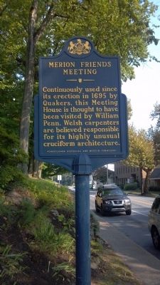 Merion Friends Meeting Marker image. Click for full size.