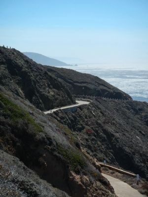 View South of the Point Sur Lighthouse image. Click for full size.