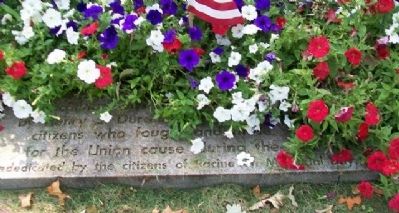 Civil War Memorial Marker. Click for full size. Civil War Memorial Marker image. Click for full size.