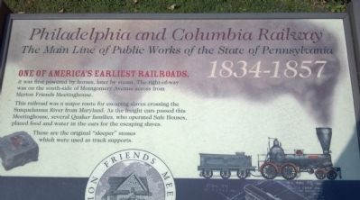 Philadelphia and Columbia Railway Marker image. Click for full size.