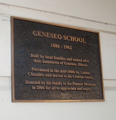 Geneseo School Marker image. Click for full size.
