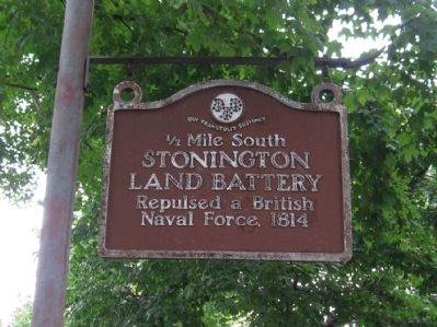 Stonington Land Battery Marker image. Click for full size.