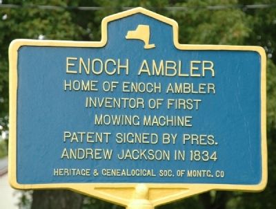 Enoch Ambler Marker. Click for full size. Enoch Ambler Marker image. Click for full size.