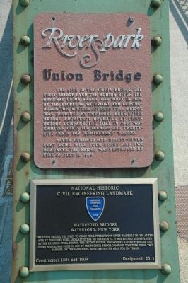 Waterford Bridges Marker & RiverSpark Marker image. Click for full size.