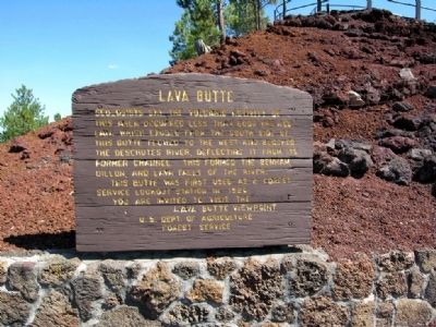 Lava Butte Marker. Click for full size. Lava Butte Marker image. Click for full size.