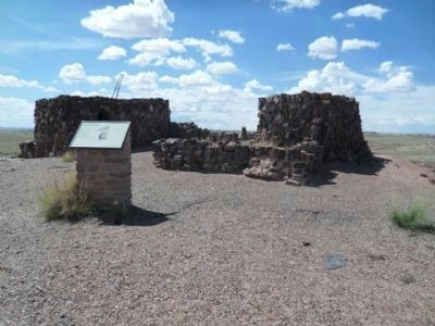 Agate House Marker and Ruins image. Click for full size.