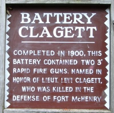 Battery Clagett Marker. Click for full size. Battery Clagett Marker image. Click for full size.