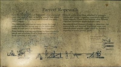 Parrott Ropewalk Marker image. Click for full size.