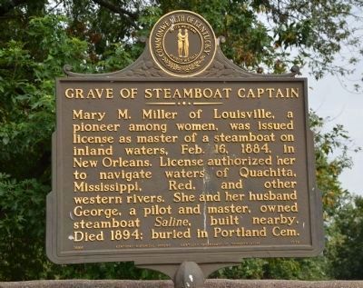 Grave of Steamboat Captain Marker. Click for full size. Grave of Steamboat Captain Marker image. Click for full size.