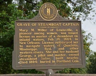 Grave of Steamboat Captain Marker image. Click for full size.