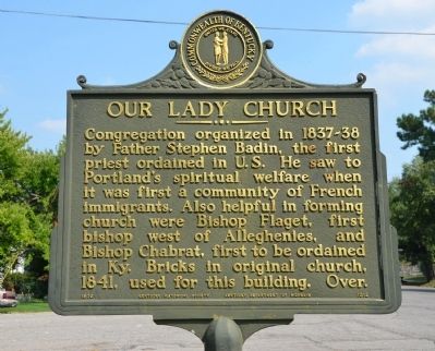 Our Lady Church Historical Marker. Click for full size. Our Lady Church Historical Marker image. Click for full size.