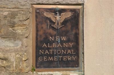 New Albany National Cemetery. Click for full size. New Albany National Cemetery image. Click for full size.