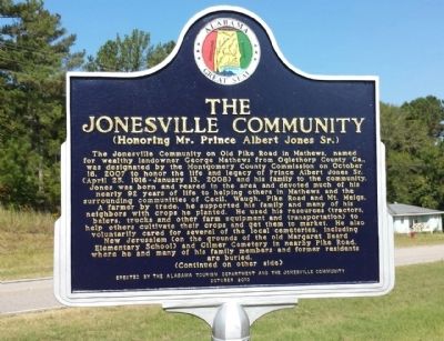 The Jonesville Community Marker image. Click for full size.
