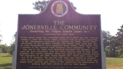 The Jonesville Community Marker (reverse) image. Click for full size.