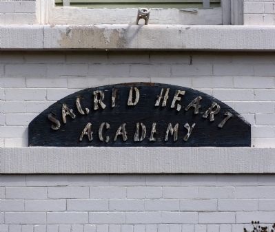 Sacred Heart Academy sign image. Click for full size.