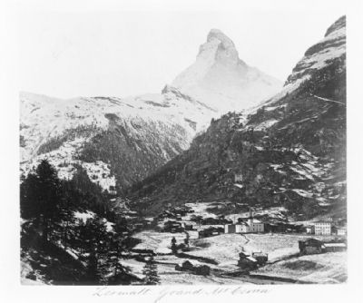Zermatt and Mount Cervin (The Matterhorn) image. Click for full size.