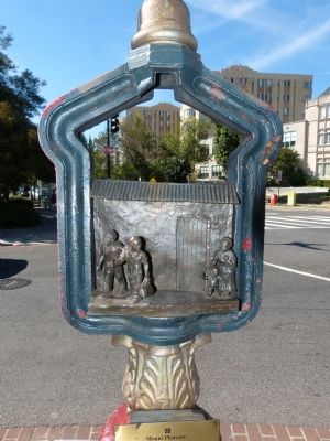 The Immigrants' Journey Sculpture by Michael K. Ross<br>2004 image. Click for full size.