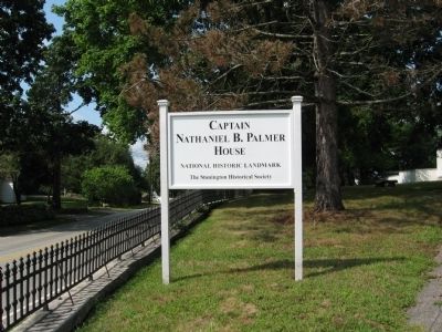 Captain Nathaniel B. Palmer House Marker. Click for full size. Captain Nathaniel B. Palmer House Marker image. Click for full size.