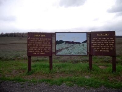 Cinder Cone - Lava Flows Marker. Click for full size. Cinder Cone - Lava Flows Marker image. Click for full size.