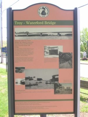 Troy Waterford Bridge Marker image. Click for full size.