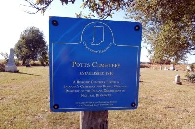 Potts Cemetery Marker image. Click for full size.