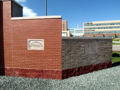 1909 and 1956 Date Stones of Previous Hospital Buildings image. Click for full size.