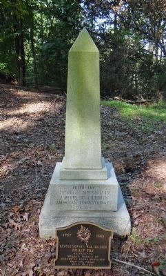Grave Monument for Philip Fry, for whom the Fry Cemetery is named image. Click for full size.