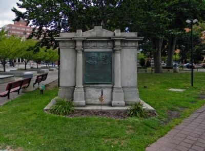 Wide view of the Fort Wilkes Barre 1778 Marker. Click for full size. Wide view of the Fort Wilkes Barre 1778 Marker image. Click for full size.