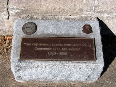 Centennial Tablet at Base of Monument image. Click for full size.
