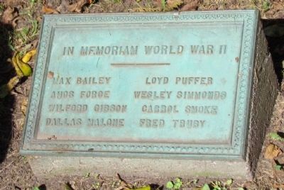 Climax World War II Memorial. Click for full size. Climax World War II Memorial image. Click for full size.