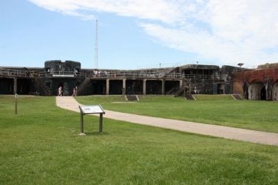 This Marker along with a group of markers located on the top right side of Battery Duportail. Click for full size. This Marker along with a group of markers located on the top right side of Battery Duportail image. Click for full size.