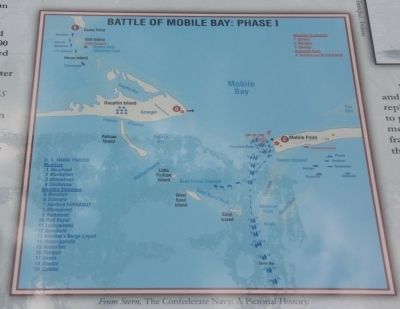 Center, Top Right Image: Battle Of Mobile Bay: Phase I image. Click for full size.