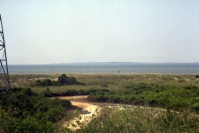 The Channel Into Mobile Bay Viewed From Fort Morgan.. Click for full size. The Channel Into Mobile Bay Viewed From Fort Morgan. image. Click for full size.