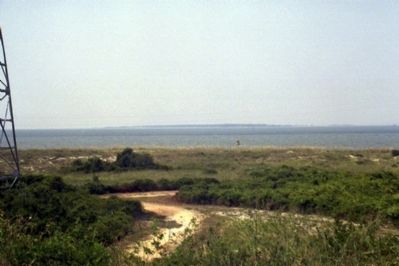 The Channel Into Mobile Bay Viewed From Fort Morgan. image. Click for full size.