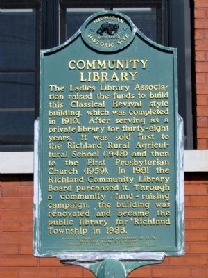 Community Library Marker. Click for full size. Community Library Marker image. Click for full size.