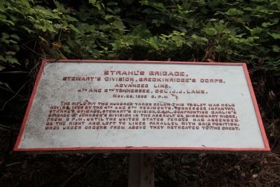 Strahl's Brigade Marker. Click for full size. Strahl's Brigade Marker image. Click for full size.