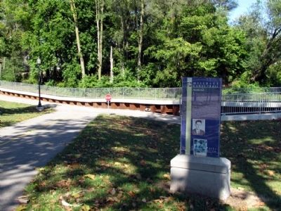 Shanklin Park Marker near the Millrace Canal Trail. Click for full size. Shanklin Park Marker near the Millrace Canal Trail image. Click for full size.