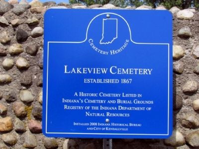 Lakeview Cemetery Marker image. Click for full size.