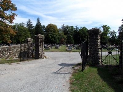 Entrance to east section of Lakeview Cemetery image. Click for full size.