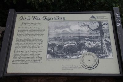 Civil War Signaling Marker image. Click for full size.