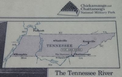 Boats on the Tennessee Marker image. Click for full size.