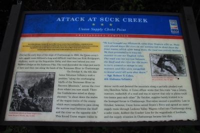 Attack at Suck Creek Marker image. Click for full size.