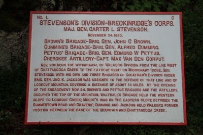 Stevenson's Division Marker. Click for full size. Stevenson's Division Marker image. Click for full size.